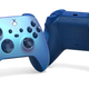 Front and back view of the new Aqua Shift Xbox Series X/S controller.